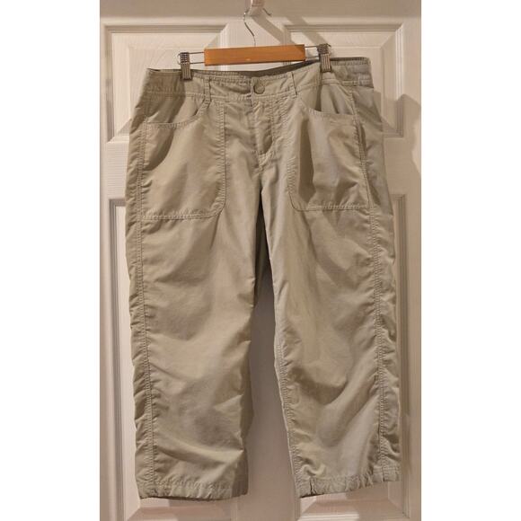 The North Face Hiking Trail Capris Deep Front Pockets Beige Womens Size 8 - Picture 2 of 10